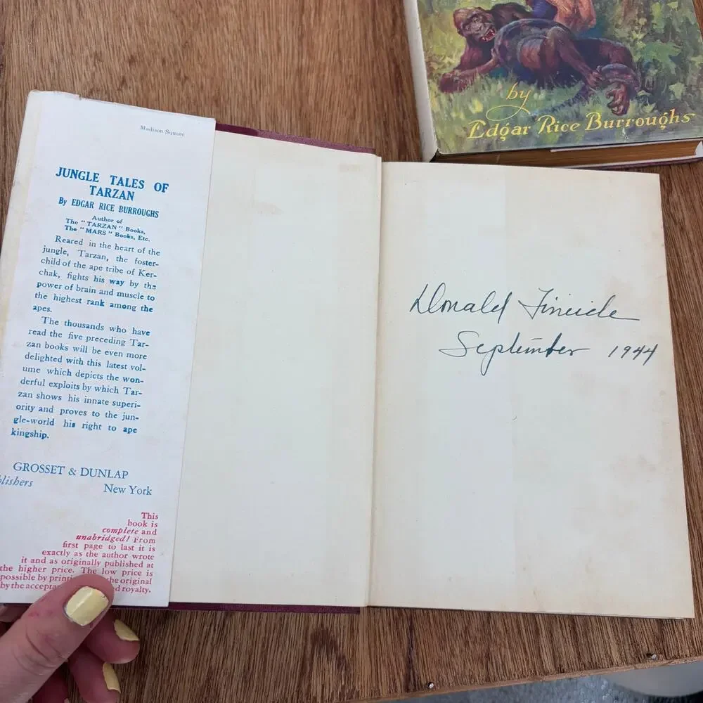 1919 Jungle Tales of Tarzan and 1928 Tarzan, Lord of the Jungle Book Bundle